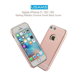 Usams ® Apple iPhone 5 / 5S / SE Sailling Metallic Chrome Finish Back Cover