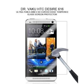 Dr. Vaku ® HTC Desire 616 Ultra-thin 0.2mm 2.5D Curved Edge Tempered Glass Screen Protector Transparent