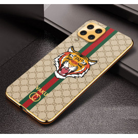 Vaku ® Samsung Galaxy M33 5G Lynx Leather Stitched Gold Electroplated Soft TPU Back Cover Case