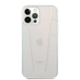 Mercedes Benz ® Apple iPhone 13 Carry Over Embossed 2 Transparent case - Iridescent