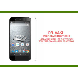 Dr. Vaku ® Micromax Bolt S300 Ultra-thin 0.2mm 2.5D Curved Edge Tempered Glass Screen Protector Transparent