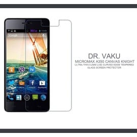 Dr. Vaku ® Micromax A350 Canvas Knight Ultra-thin 0.2mm 2.5D Curved Edge Tempered Glass Screen Protector Transparent