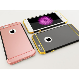 Vaku ® Apple iPhone 6 / 6S Ling Series Ultra-thin Mirror Finish Metal Electroplating Splicing PC Back Cover