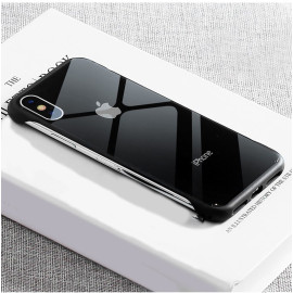VAKU ® For Apple iPhone X / XS Cluberia Frame-less Shine Series Logo Back Cover