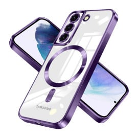 Vaku ® Samsung Galaxy S21 Luxury Electroplated Magnetic Magsafe Camera Protection TPU Back Cover Case