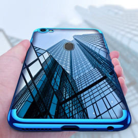 Vaku ® OPPO F5 Youth CAUSEWAY Series Top Quality Soft Silicone 4 Frames + Ultra-thin Transparent Cover