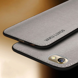 Vaku ® Vivo V5 Plus Luxico Series Hand-Stitched Cotton Textile Ultra Soft-Feel Shock-proof Water-proof Back Cover