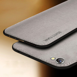 Vaku ® Oppo F3 Plus Luxico Series Hand-Stitched Cotton Textile Ultra Soft-Feel Shock-proof Water-proof Back Cover