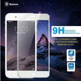 Baseus ® Apple iPhone 6 / 6S Full Coverage 0.3mm Ultrathin 9H Hardness Tempered Glass