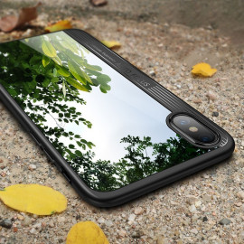 Vaku ® Apple iPhone XS JAGWA Electroplated Edition Soft Silicone 4 Frames Plus Ultra-Thin Case Transparent Cover