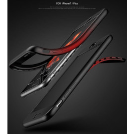 Vaku ® Apple iPhone 7 - 7D Series PC Case  Dual-Colour Finish 3-in-1 Ultra-thin Slim Front Case + Tempered + Back Cover