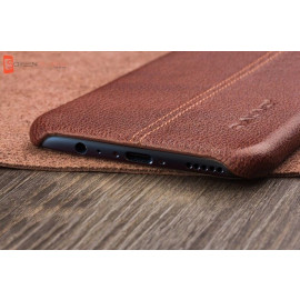 Vaku ® Oppo F3 Lexza Series Double Stitch Leather Shell with Metallic Camera Protection Back Cover