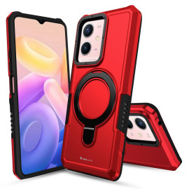 Vaku ® Vivo Y33s 5G Astor Military Grade Armor Protective Case with Ring Bracket Kickstand Back cover