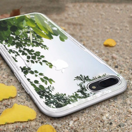 Vaku ® Apple iPhone 8 Plus GLASSINO Luxurious Edition Soft Silicone 4 Frames + Ultra-Thin Case Transparent Cover