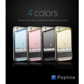 Popline ® iPhone 6 / 6s Modern Series Protective case + Power with Detachable Mic & Wireless Bluetooth Speaker Hard Case Back Cover