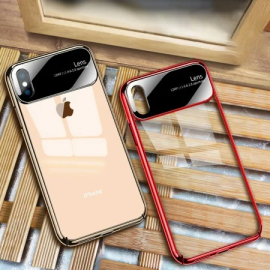 Vaku ® Apple iPhone XS Max Dual Polarized Glossy Edition + Full Logo Display Electroplated Shine Case