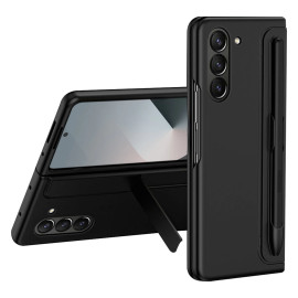 Vaku ® Samsung Galaxy Z Fold 6 Ultra Thin PC Hard Case with Inbuilt S-Pen Holder & Kickstand Hybrid Back Cover