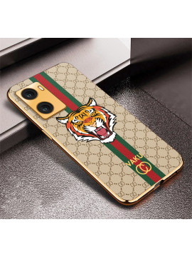 Vaku ® Oppo A57 4G Lynx Designer Leather Pattern Gold Electroplated Soft TPU Back Cover Case
