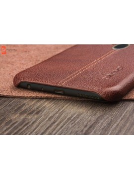 Vaku ® Oppo F5 Youth Lexza Series Double Stitch Leather Shell with Metallic Camera Protection Back Cover