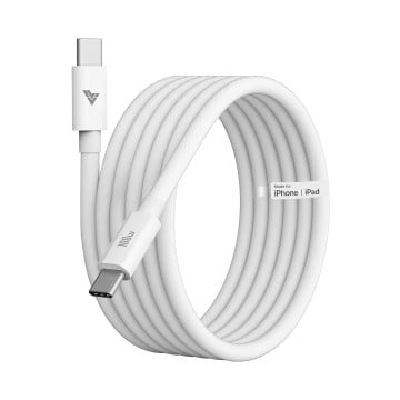 DR VAKU ® 100W Type-C to Type-C Braided Cable 2M Fast Charging & High-Speed Data Transfer for iPhone, MacBook, iPad, Samsung, Laptop, Monitor & Other USB-C Devices