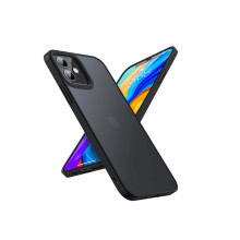 VAKU ® For Apple iPhone 12 Frosted Armor Case + Vibrant Color Buttons Back Cover