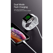 USAMS ® 2 in 1 USB Lighting Cable with Apple Watch Wireless charger