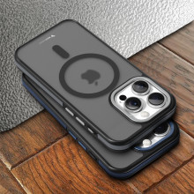 Vaku Luxos ® Apple iPhone 15 Pro Elemento MagPro Drop Protection Shockproof Guard Corner Frosted Certified Mag-Safe Back Cover
