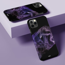 Vaku ® Apple iPhone 11 Pro Purple Smoke Designer Print Back Cover