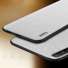 Vaku ® Oppo Realme XT Luxico Series Hand-Stitched Cotton Textile Ultra Soft-Feel Shock-proof Water-proof Back Cover