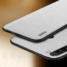 Vaku ® Xiaomi Redmi Note 8 Luxico Series Hand-Stitched Cotton Textile Ultra Soft-Feel Shock-proof Water-proof Back Cover