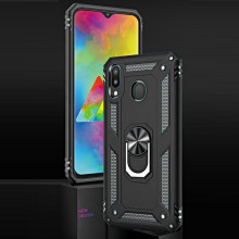 Vaku ® Samsung Galaxy A30 / A20 Hawk Ring Shock Proof Cover with Inbuilt Kickstand