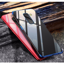 Vaku ® Samsung Galaxy A6 Plus CAUSEWAY Series Electroplated Shine Bumper Finish Full-View Display + Ultra-thin Transparent Back Cover