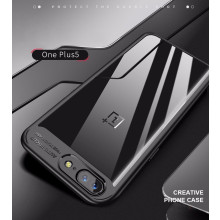 Vaku ® OnePlus 5 Kowloon Series Top Quality Soft Silicone 4 Frames + Ultra-Thin Transparent Back Cover