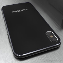 Vaku ® Apple iPhone XS Max Matte Metal Chrome Back cover