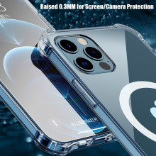 eller santé ® For Apple iPhone 12 / 12 Pro Magsafe Clear Case [ Only Back Cover ]