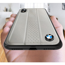 BMW ® iPhone XR M2 COMPETITION freckled leather Back Case