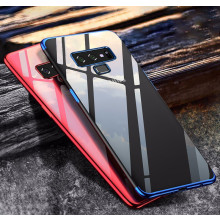 Vaku ® Samsung Galaxy Note 9 CAUSEWAY Series Electroplated Shine Bumper Finish Full-View Display + Ultra-thin Transparent Back Cover