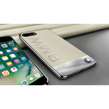 BMW ® Apple iPhone 7 Plus  Official Luxurious Leather + Metal Case Limited Edition Back Cover