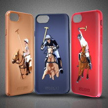 Santa Barbara Polo Club ® Apple iPhone 7 Jockey Series 3D Ebroidered Design Faux Leather Back Cover