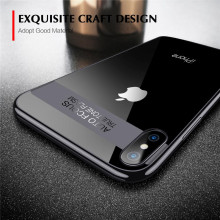 Henks ® Apple iPhone X / XS Kowloon Chrome Electroplated Series Metallic Finish + Ultra-Thin Transparent Back Cover