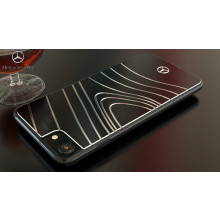 Mercedes Benz ® Apple iPhone 7 SLS Chrome Wave Line Series Electroplated Metal Shock Absorbing Technology Case Back Cover