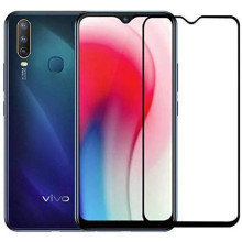 Dr. Vaku ®  Vivo Y17 / Y15 5D Curved Edge Ultra-Strong Ultra-Clear Full Screen Tempered Glass -Black