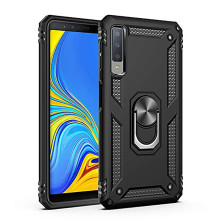 Vaku ® Samsung Galaxy A7 (2018) Hawk Ring Shock Proof Cover with Inbuilt Kickstand