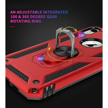 Vaku ® Apple iPhone XR Hawk Ring Shock Proof Cover with Inbuilt Kickstand