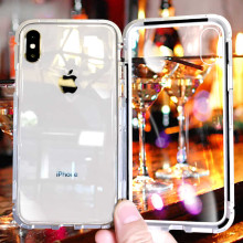 Vaku ® Apple iPhone XS Electronic Auto-Fit Magnetic Wireless Edition Aluminium Ultra-Thin CLUB Series Back Cover