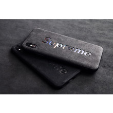 VAKU ® For Apple iPhone X / XS Alcantara Supreme Logo Back Cover