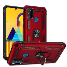 Vaku ® Samsung Galaxy M30S Hawk Ring Shock Proof Cover with Inbuilt Kickstand