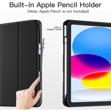 VAKU ® Stallion Apple iPad 10.9-inch iPad Air 10th Generation with Pencil Stand Tri-Fold Silicon Case Cover