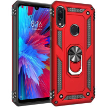 Vaku ® Xiaomi Redmi Note 7 / Note 7 Pro / Note 7S Hawk Ring Shock Proof Cover with Inbuilt Kickstand