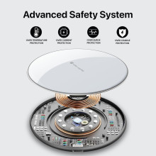 eller sante ® 15W Wireless Charger Oxford Series Fast Charging pad PD & Qi-Certified with Type C Cable